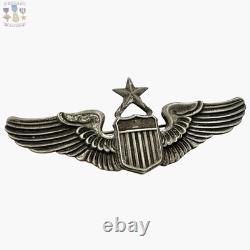 Sterling Wwii U. S. Army Air Corps Senior Pilot Wings Meyer Ny 3-1/16 Size #285