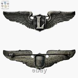 Sterling Wwii Us Army Air Forces Liaison Pilot Wings Badge 3 Size 26 Grams #105