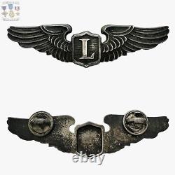 Sterling Wwii Us Army Air Forces Liaison Pilot Wings Badge 3 Size Lgb #97
