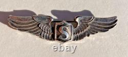 Sterling Wwii Us Army Air Forces Service Pilot Wings 2 Size Amico