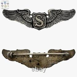 Sterling Wwii Us Army Air Forces Service Pilot Wings 2 Size Meyer Inc. Ny #143