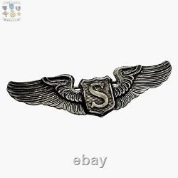 Sterling Wwii Us Army Air Forces Service Pilot Wings 2 Size Meyer Inc. Ny #143