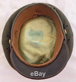 Superb US WW2 Soft Bill 50 Mission US Army Air Forces Pilot Crusher Visor Hat