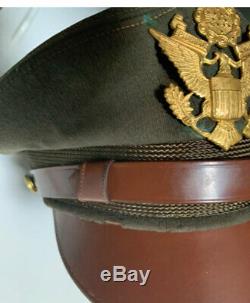 Superb US WW2 Soft Bill 50 Mission US Army Air Forces Pilot Crusher Visor Hat