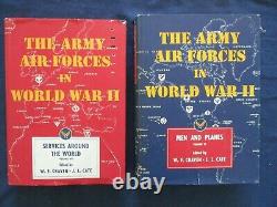 The Army Air Forces in World War II WWII Set Vol 1-7 Most with Dust Jackets