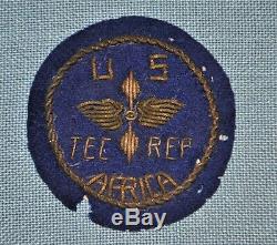 Theatre Made WWII U. S. Army Air Forces Tec. Rep. Africa Bullion Patch