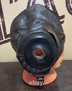Type A-11, 3189 WWII US Army Air Forces Leather Skull Cap Flight Helmet Selby