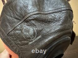 Type A-11, 3189 WWII US Army Air Forces Leather Skull Cap Flight Helmet Selby
