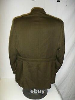 U3B-119 WW 2 US Army & Air Force Officer 4 Pocket OD Service Coat Jacket Size 42