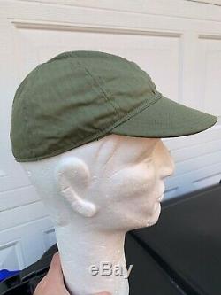 UNISSUED WWII US Army Air Corps A3 Mechanics Cap Size Large 7 1/8
