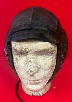 USAAF TYPE A-11 HELMET WithEARPHONE RECEIVERS- LARGE