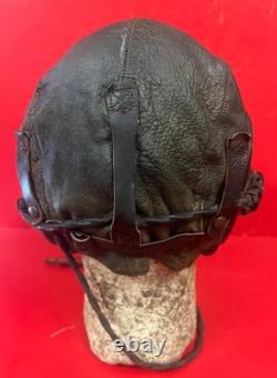USAAF TYPE A-11 HELMET WithEARPHONE RECEIVERS- LARGE USAAF TYPE A-11 HELMET WithEARPHONE RECEIVERS- LARGE