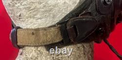 USAAF TYPE A-11 HELMET WithEARPHONE RECEIVERS- LARGE