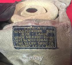 USAAF TYPE A-11 HELMET WithEARPHONE RECEIVERS- LARGE