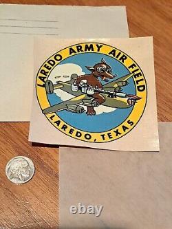 USAAF World War II Air Force Laredo ARMY AIRFIELD Squadron Patch decal unissued