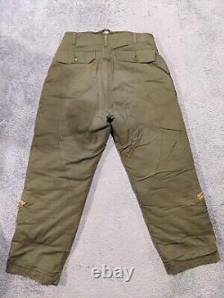 USAF WW2 Trousers 38 Winter Flying A-8 Quilted Lining US Army Air Force WWII