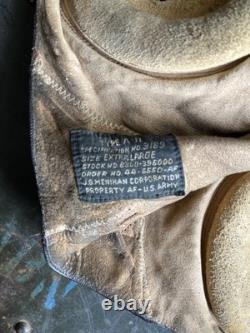 USGI WWII ARMY AIR FORCES TYPE A-11 FLYING HELMET- EXTRA LARGE Spec. 3189