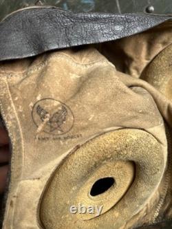 USGI WWII ARMY AIR FORCES TYPE A-11 FLYING HELMET- EXTRA LARGE Spec. 3189