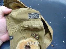 US ARMY AIR Corps WWII A-9 Flight helmet used Air Time
