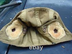 US ARMY AIR Corps WWII A-9 Flight helmet used Air Time