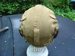 US ARMY AIR Corps WWII A-9 Flight helmet used Air Time