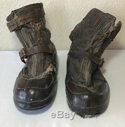 US Air Force Army A-6 Sheep Skin Boots Size Medium CONVERSE Flight Combat WWII