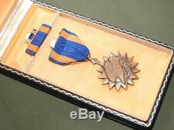 US Army AAF WW2 8TH AF 457TH BG B-17 BOMBER WAIST GUNNER HAND ENGRAVED AIR MEDAL