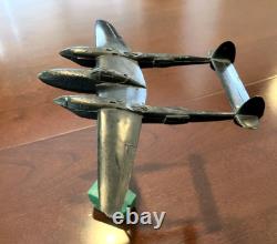 US Army Air Corps P-38 WWII ID Recognition Spotter Model Airplane