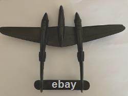 US Army Air Corps P-38 WWII ID Recognition Spotter Model Airplane