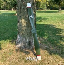 US Army Air Corps WWII Replica Wooden Propeller Authentic Aviation Decor
