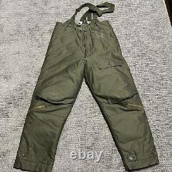 US Army Air Force Eddie Bauer Type A-8 Down Flight Pants with Suspenders Size 40