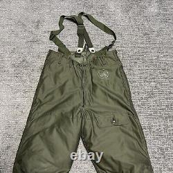 US Army Air Force Eddie Bauer Type A-8 Down Flight Pants with Suspenders Size 40