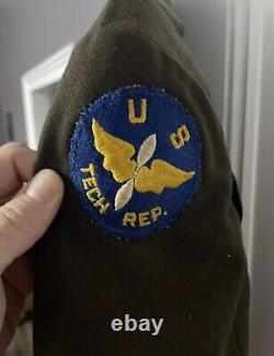 US Army Air Force Officer Officer DDay Normandy WW2 Original WWII Jacket