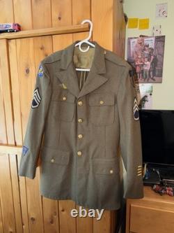 US Army Air Force World War 2 Wool Enlisted Service Jacket CBI 14th Air Force