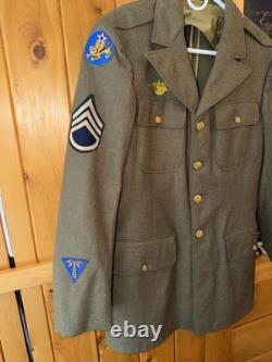 US Army Air Force World War 2 Wool Enlisted Service Jacket CBI 14th Air Force