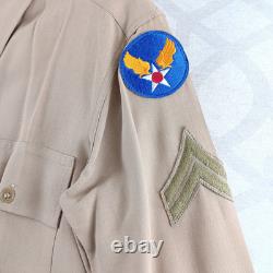 US Army Air Forces Officers Uniform Early AAF Patched Original World War 2