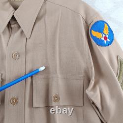 US Army Air Forces Officers Uniform Early AAF Patched Original World War 2