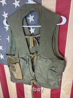US Army Air Forces WWII WW2 Type C-1 Emergency Sustenance Vest with Holster D619