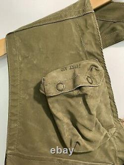 US Army Air Forces WWII WW2 Type C-1 Sustenance Vest Breslee Theater Worn Patina