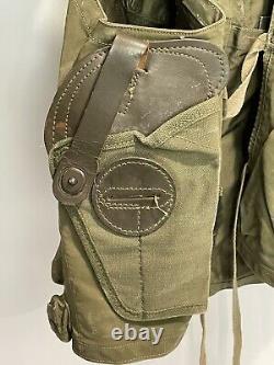 US Army Air Forces WWII WW2 Type C-1 Sustenance Vest Breslee Theater Worn Patina