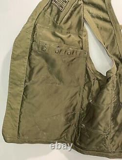 US Army Air Forces WWII WW2 Type C-1 Sustenance Vest Breslee Theater Worn Patina