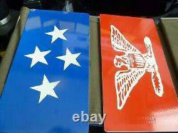 US Post WWII Army/Air Force set of distinguished visitor military vehicle plates