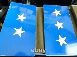 US Post WWII Army/Air Force set of distinguished visitor military vehicle plates