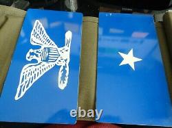 US Post WWII Army/Air Force set of distinguished visitor military vehicle plates