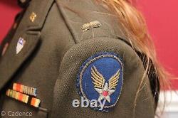 US WW2 Army Air Corps 9th Air Force Staff British Made Named Jacket Bullion J402