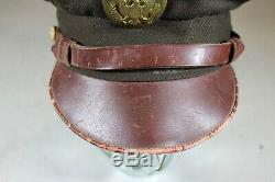 US WW2 Army Air Corps AAC ENLISTED TRUE Crusher Visor Hat Cap 50 Mission 7 RARE