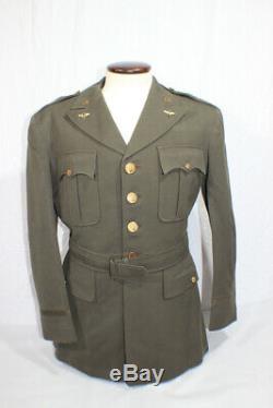 US WW2 Army Air Corps Tailor Made Named Officer's Class A Uniform Jacket. 1944