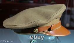 US WW2 Enlisted USAAF Army Air Corps TRUE CRUSHER Visor Hat Cap. Doeskin. Size 7