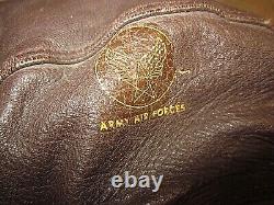 U. S. ARMY AIR FORCES TYPE A-11 LEATHER HELMET e/w Western Electric Receivers