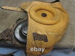 U. S. ARMY AIR FORCES TYPE A-11 LEATHER HELMET e/w Western Electric Receivers